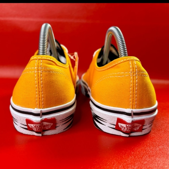 🆕 Vans | Authentic Unisex Sneakers in Sunflower Yellow & Checker Mens Size 10.5 - Picture 4 of 7